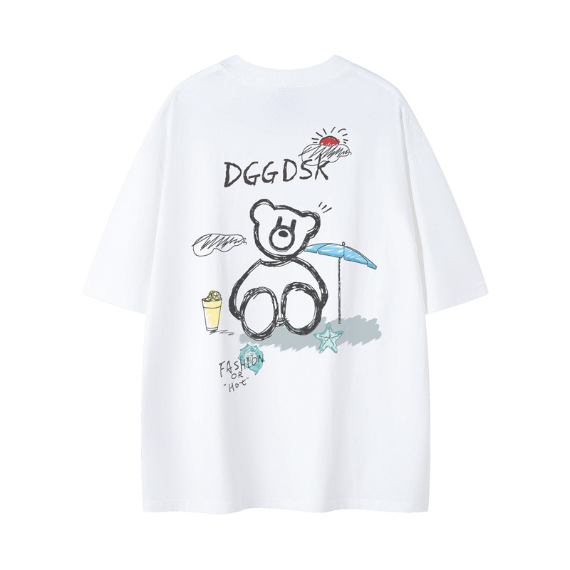 已注册/夏季潮牌港风文艺短袖T恤男大码体恤打底衫DT4122/P25,男装T恤,电商B316