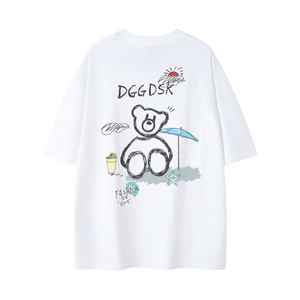 已注册/夏季潮牌港风文艺短袖T恤男大码体恤打底衫DT4122/P25图片
