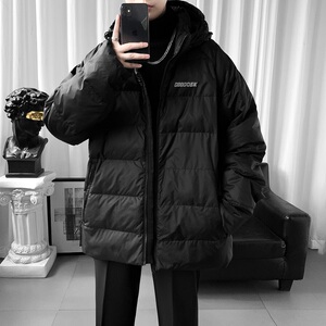 2025冬季新款加厚羽绒棉衣男港风宽松中长款棉服外套 YR8869/P135图片