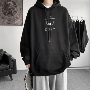 已注册/秋季美式加厚潮流卫衣男落肩大码打底衫WY9134/P45加绒P50图片