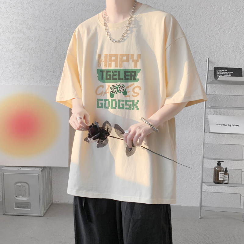 已注册/夏季黑色经典印花短袖T恤男大码体恤打底衫DT8720/P25,男装T恤,电商B316