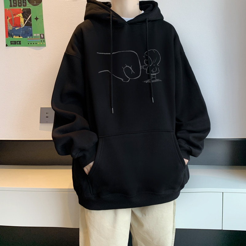 已注册/华棉秋季套头男学生上衣印花宽松休闲风打底衫WY9137/P50,男装卫衣,电商B316