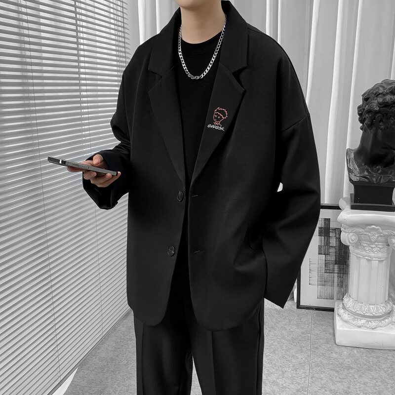 已注册/春夏季小西装男港风大码西服休闲外套网红XZ0108/P80,男装西服,电商B316
