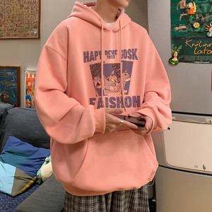 已注册/华棉秋季重磅休闲连帽卫衣男生宽松大码打底衫WY9223/P50