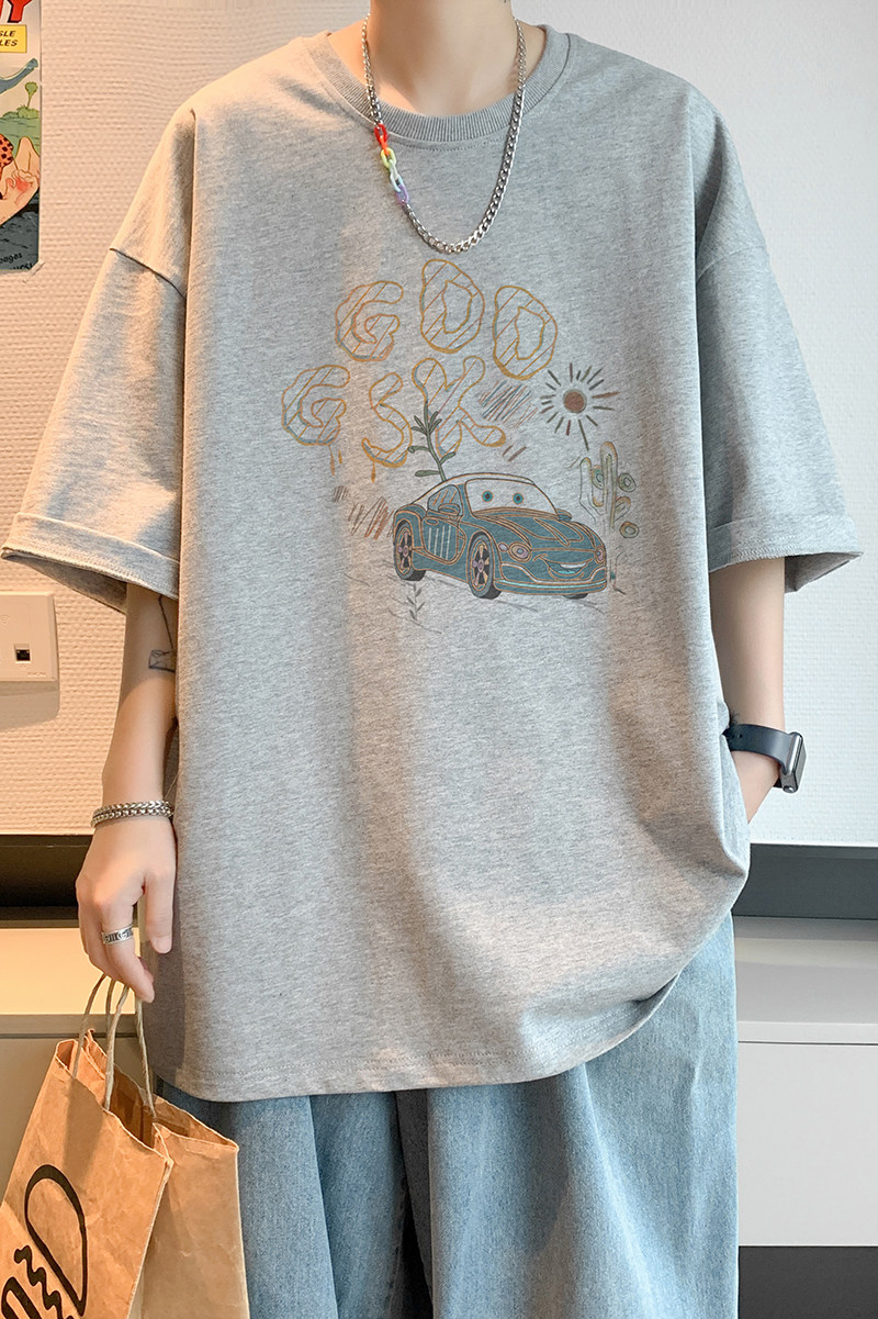已注册/夏季可爱风通勤短袖T恤男生宽松体恤打底衫DT3268/P25,男装T恤,电商B316
