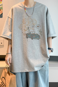 已注册/夏季可爱风通勤短袖T恤男生宽松体恤打底衫DT3268/P25图片