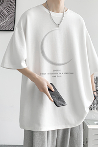 已注册/夏季简约星球纯棉短袖T恤男大码体恤打底衫DT3005/P25图片