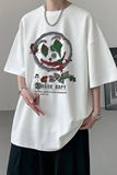 已注册/夏季日系暗黑风短袖T恤男生宽松体恤打底衫DT8847/P25，男装T恤，电商B316