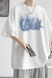 已注册/夏季新印花白色短袖T恤情侣日系打底衫体恤DT8031/P25，男装T恤，电商B316