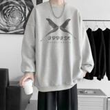 已注册/秋冬加厚圆领印花卫衣男生外套打底衫WY0331/P35加绒/P40，男装卫衣，电商B316
