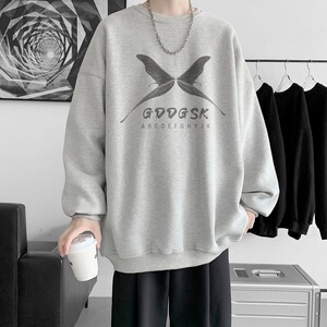 已注册/秋冬加厚圆领印花卫衣男生外套打底衫WY0331/P35加绒/P40图片