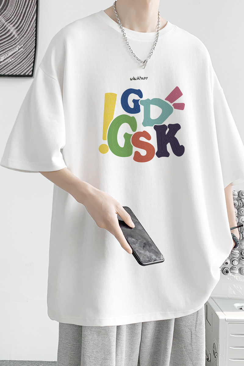 已注册/夏季字母休闲运动短袖T恤男大码体恤打底衫DT7155/P25,男装T恤,电商B316