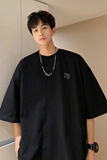 已注册/夏季日系黑色简约短袖T恤男大码体恤打底衫DT3061/P25，男装T恤，电商B316
