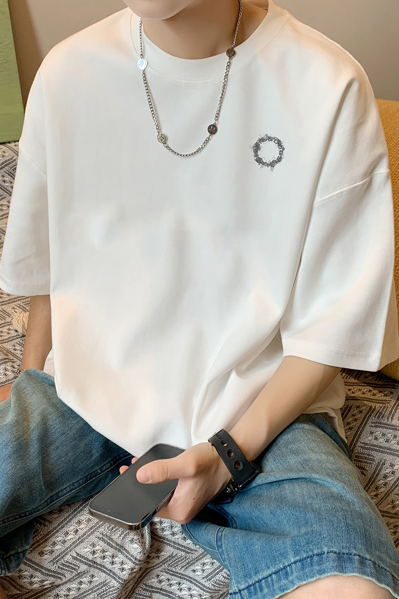 已注册/夏季纯棉内搭短袖T恤男大码日系体恤打底衫DT9819/P25,男装T恤,电商B316