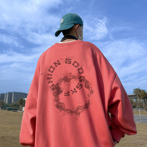 已注册/华棉秋季新圆领简约卫衣男宽松运动打底衫 WY1220/P35图片