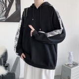 2024秋季新腰果花连帽卫衣男大毛圈打底衫港风外套WY4388/P40，男装卫衣，电商B316