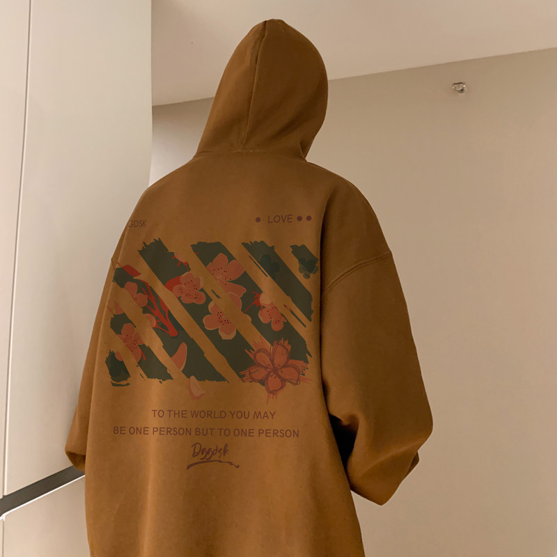 已注册/华棉秋季新港风休闲连帽卫衣男大码打底衫WY9205/P50,男装卫衣,电商B316