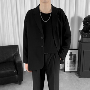 2025秋季新西装男外套大码宽松休闲西服套装S-5XL XZ4310/P75图片