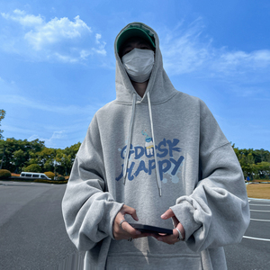 已注册/秋季新字母印花连帽卫衣男宽松休闲打底衫 WY0616/P50图片