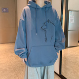 已注册/秋季日系潮流卫衣男流行宽松大码外套潮WY9191/P45加绒P50，男装卫衣，电商B316