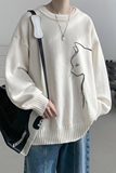 已注册/冬季重磅圆领针织衫男潮宽松百搭毛衣大码上衣MY9508/P45，男装针织衫/毛衣，电商B316