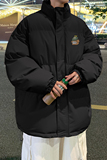 趣味卡通立领面包服男潮冬季羽绒保暖棉衣宽松休闲外套MF9614/P90，男装棉衣，电商B316