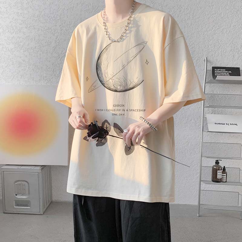 已注册/重磅新款夏季黄色男打底衫短袖T恤半袖大码体恤DT3855/P25,男装T恤,电商B316