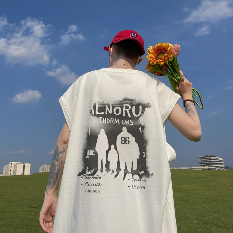 已注册/夏季美式潮牌背心复古男生大码坎肩打底衫BX1033/P25,男装背心/马甲,电商B316