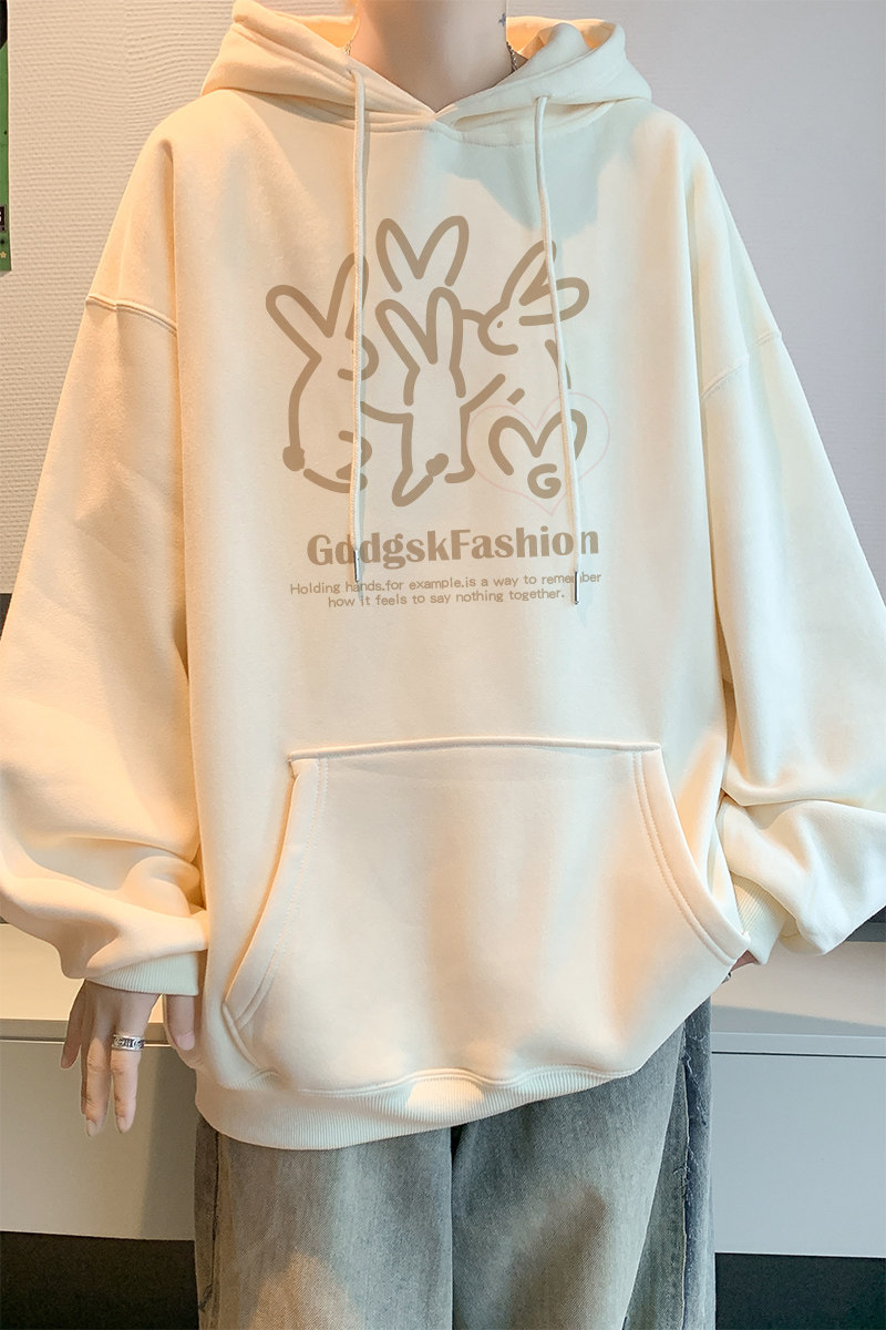 已注册/秋季韩式休闲连帽卫衣男落肩大码打底衫WY9413/P45加绒P50,男装卫衣,电商B316