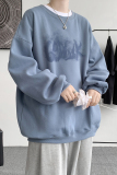 已注册/秋季新雾霾蓝印花卫衣男生宽松休闲打底衫WY8045/P35，男装卫衣，电商B316