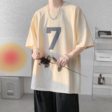 已注册/夏季白色数字印花短袖T恤流行男体恤打底衫DT0376/P25，男装T恤，电商B316