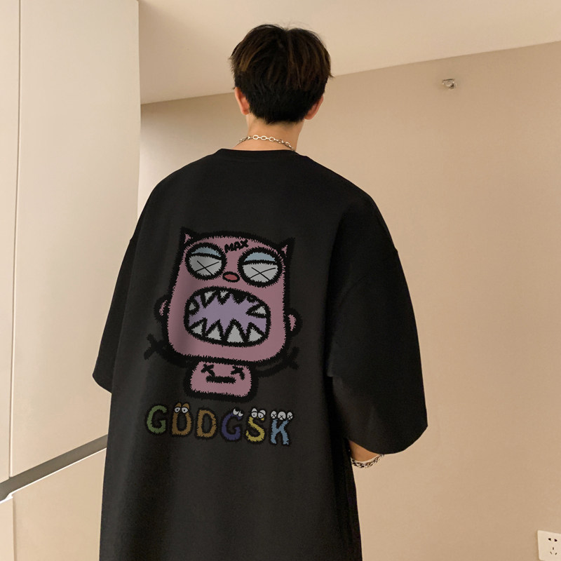 已注册/夏季白色半袖文艺短袖T恤男大码体恤打底衫DT5090/P25,男装T恤,电商B316