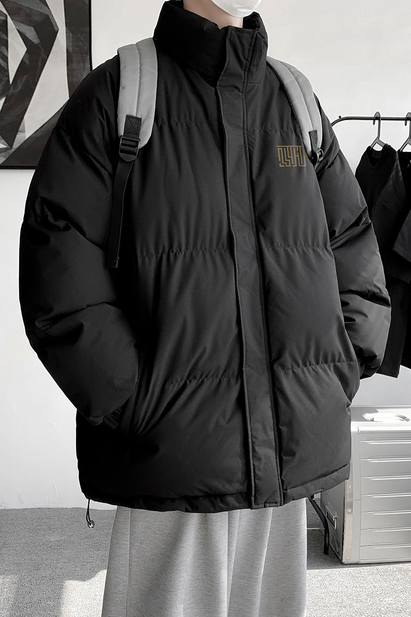 潮牌休闲羽绒棉服冬季青年宽松立领外套男潮保暖面包服MF9576/P90,男装棉衣,电商B316
