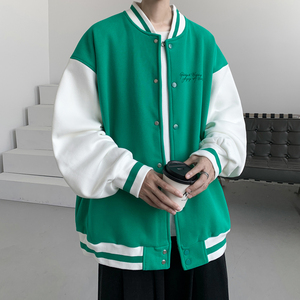 已注册/秋季新日系休闲棒球服男百搭大码夹克外套JK1978/P100图片