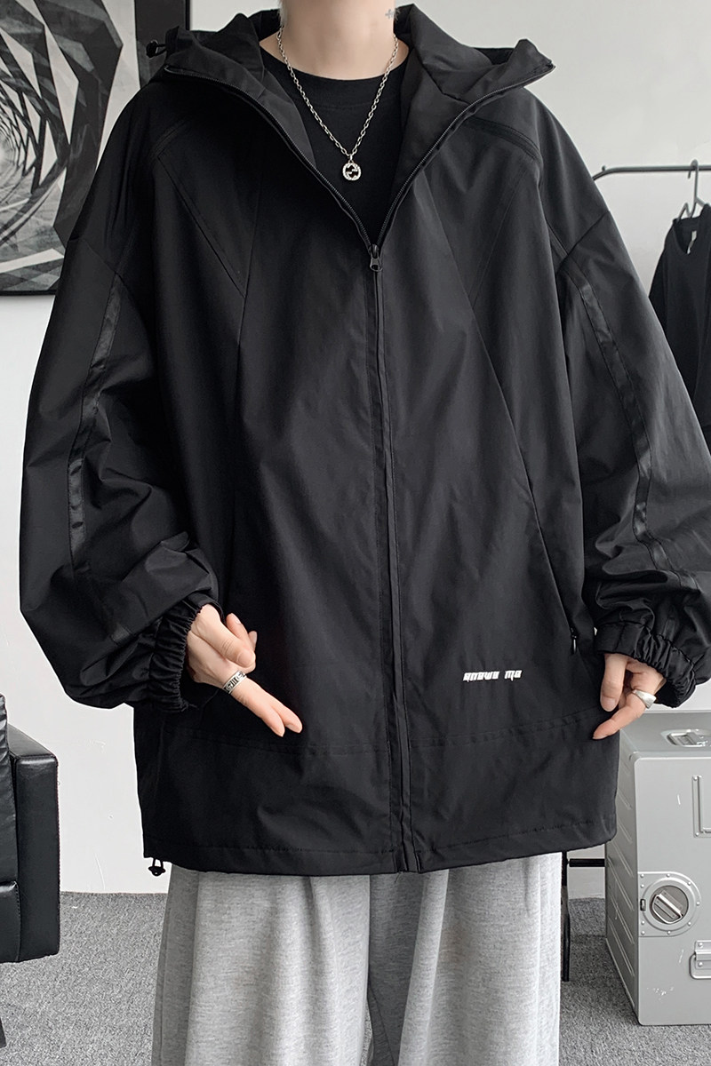 秋冬季冲锋衣宽松款男连帽休闲夹克直播品质外套JK6321/P100=,男装夹克,电商B316