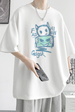 已注册/夏季趣味印花短袖T恤男大码休闲体恤打底衫DT1205/P25，男装T恤，电商B316