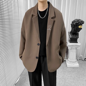已注册/春夏季小西装男港风大码西服休闲外套网红 XZ0108/P80图片