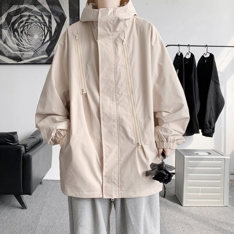 秋冬季防水棉服潮牌情侣款冲锋衣男宽松夹克外套JK2865/P100,男装夹克,电商B316