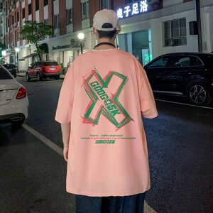 已注册/夏季情侣印花短袖T恤男半袖体恤大码打底衫DT9311/P28图片