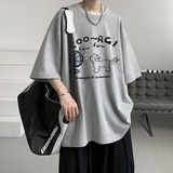 已注册/夏季动物印花半袖短袖T恤大码男体恤打底衫DT5203/P25，男装T恤，电商B316