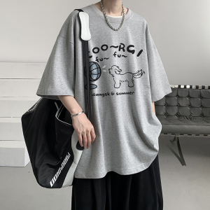已注册/夏季潮牌内搭文艺短袖T恤宽松男体恤打底衫DT5203/P25