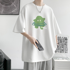 已注册/夏季圆领卡通印花短袖T恤男大码体恤打底衫DT6639/P25图片