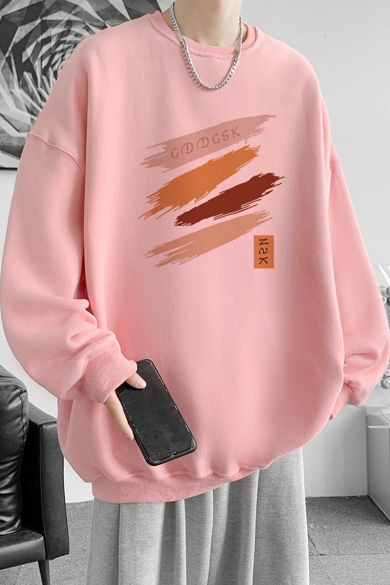 已注册/华棉秋季圆领卫衣男生韩版打底衫大码外套WY9112/P35,男装卫衣,电商B316
