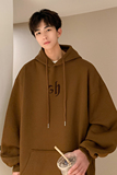 已注册/华棉秋季新大码字母连帽卫衣男百搭打底衫WY8661/P50，男装卫衣，电商B316