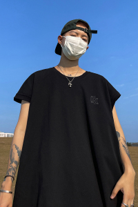 已注册/夏季学院风潮牌印花背心男大码坎肩打底衫 BX3110/P25图片