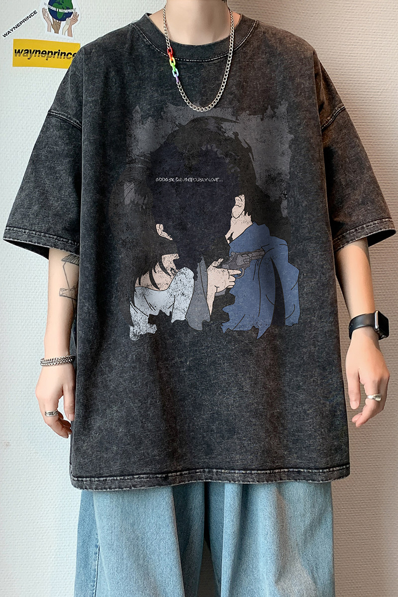 (拼图款)水洗重磅夏季大码流行短袖T恤男生打底衫体恤DT6922/P35,男装T恤,电商B316