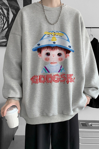 已注册/2025秋季新款卡通可爱圆领卫衣男女长袖T恤外套WY3038/P35图片
