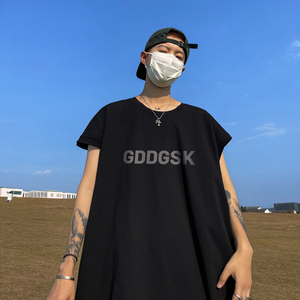 已注册/夏季潮牌印花日系背心男生宽松坎肩打底衫 BX2377/P25图片