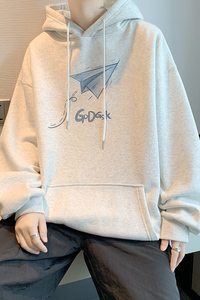 已注册/华棉男士连帽男港风上衣宽松外套男上衣打底衫 WY9129/P50图片