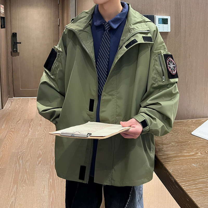 秋冬季三合一学院风潮流冲锋衣男生大码夹克外套JK5889/P150,男装夹克,电商B316